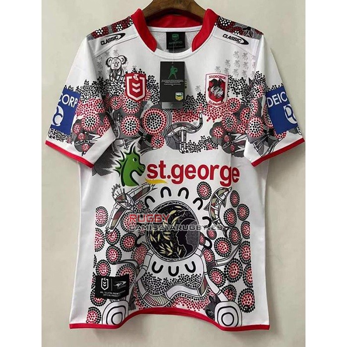 Camiseta St George Illawarra Dragons Rugby 2021 Indigena